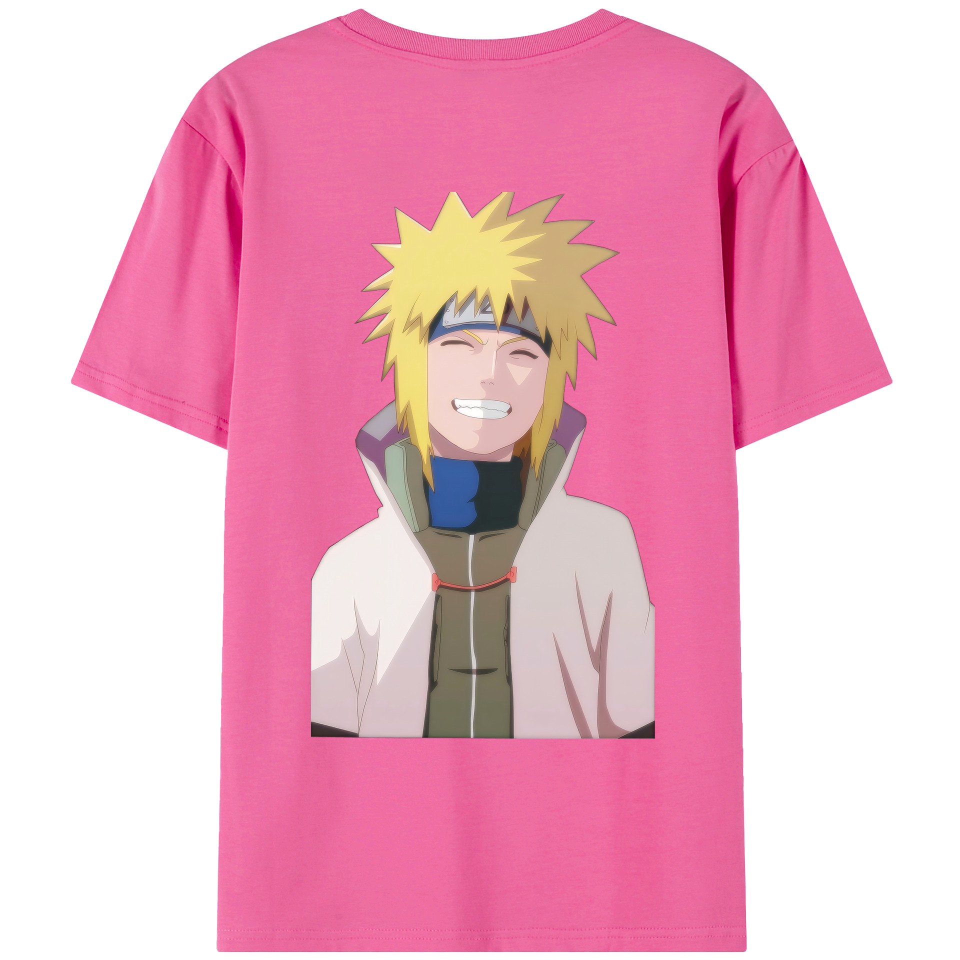 （画像用） NARUTO -ナルト- 波風 ミナト Namikaze Minato レディース半袖Tシャツ(バックプリント)